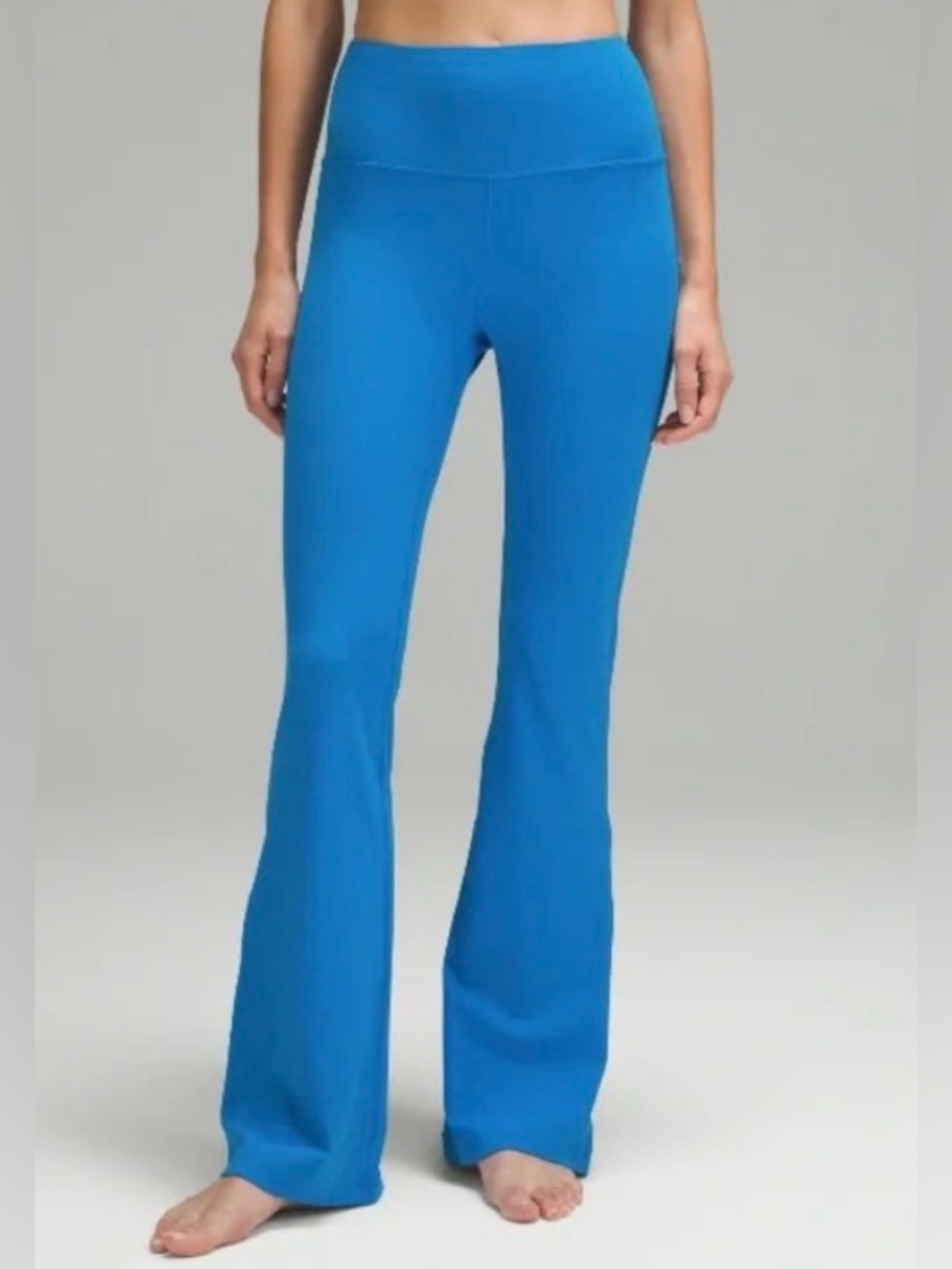 lululemon athletica poolside blue Blue High-Waist Flare Pants